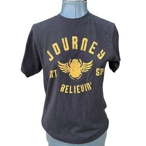 Vintage “Journey” T-shirt “Don’t Stop Believing” black cotton T-shirt. Small